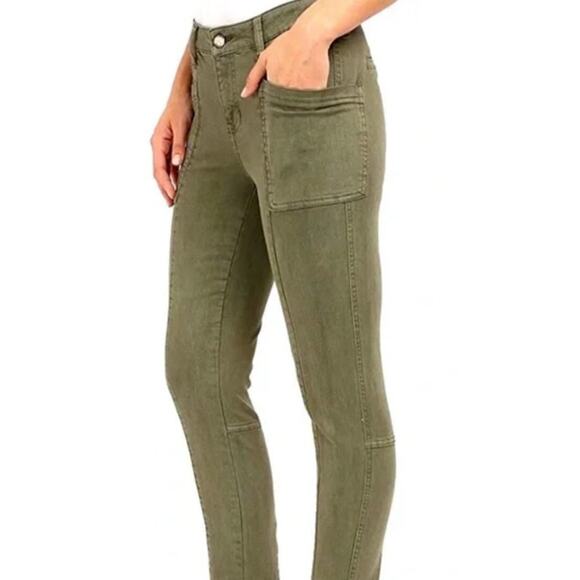 Liverpool Kylie Cropped Cargo Mid Rise Zipper Lower Leg Skinny Jeans Size 2 26 - Picture 2 of 11